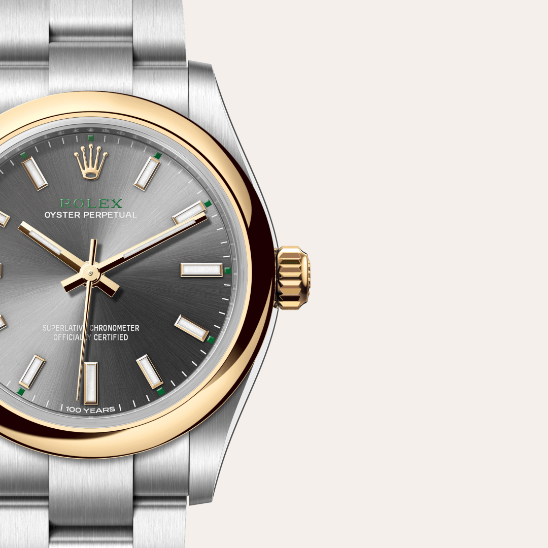 Rolex Oyster Perpetual 31 Oyster, 31 mm, Oystersteel çelik ve sarı altın M277203-0001
