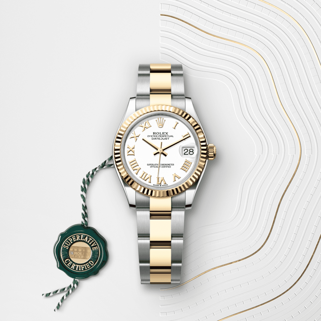 Rolex Datejust 31 Oyster, 31 mm, Oystersteel çelik ve sarı altın M278273-0001