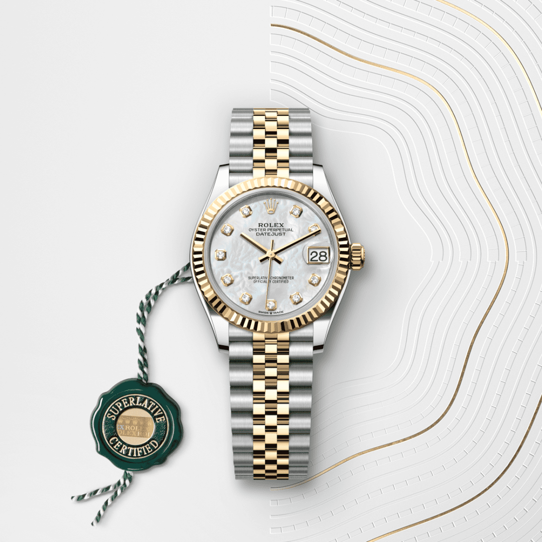 Rolex Datejust 31 Oyster, 31 mm, Oystersteel çelik ve sarı altın M278273-0028