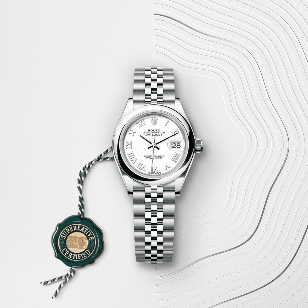 Rolex Lady-Datejust Oyster, 28 mm, Oystersteel çelik M279160-0015