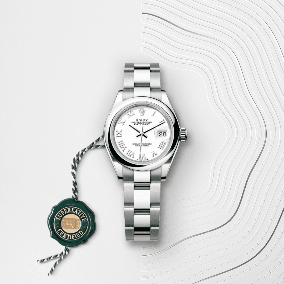 Rolex Lady-Datejust Oyster, 28 mm, Oystersteel çelik M279160-0016