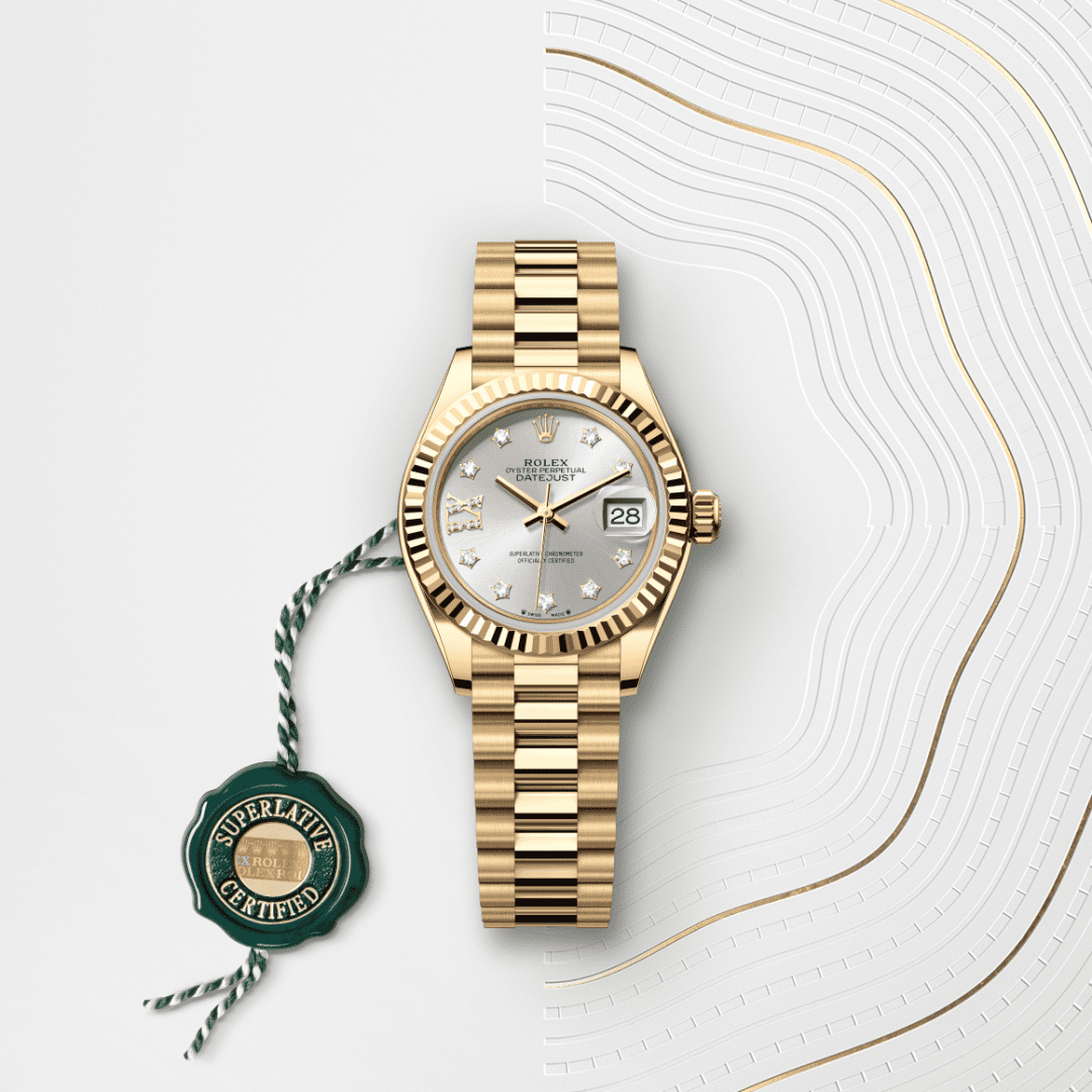 Rolex Lady-Datejust Oyster, 28 mm, sarı altın M279178-0002