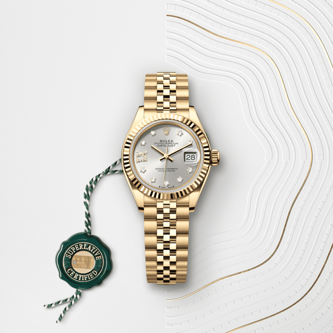 Rolex Lady-Datejust Oyster, 28 mm, sarı altın M279178-0004