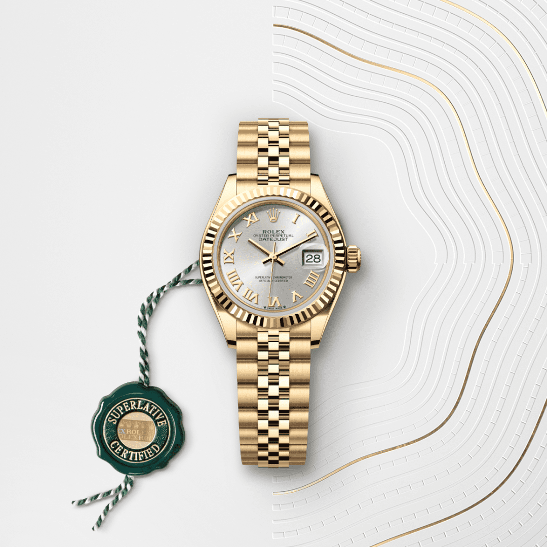 Rolex Lady-Datejust Oyster, 28 mm, sarı altın M279178-0021