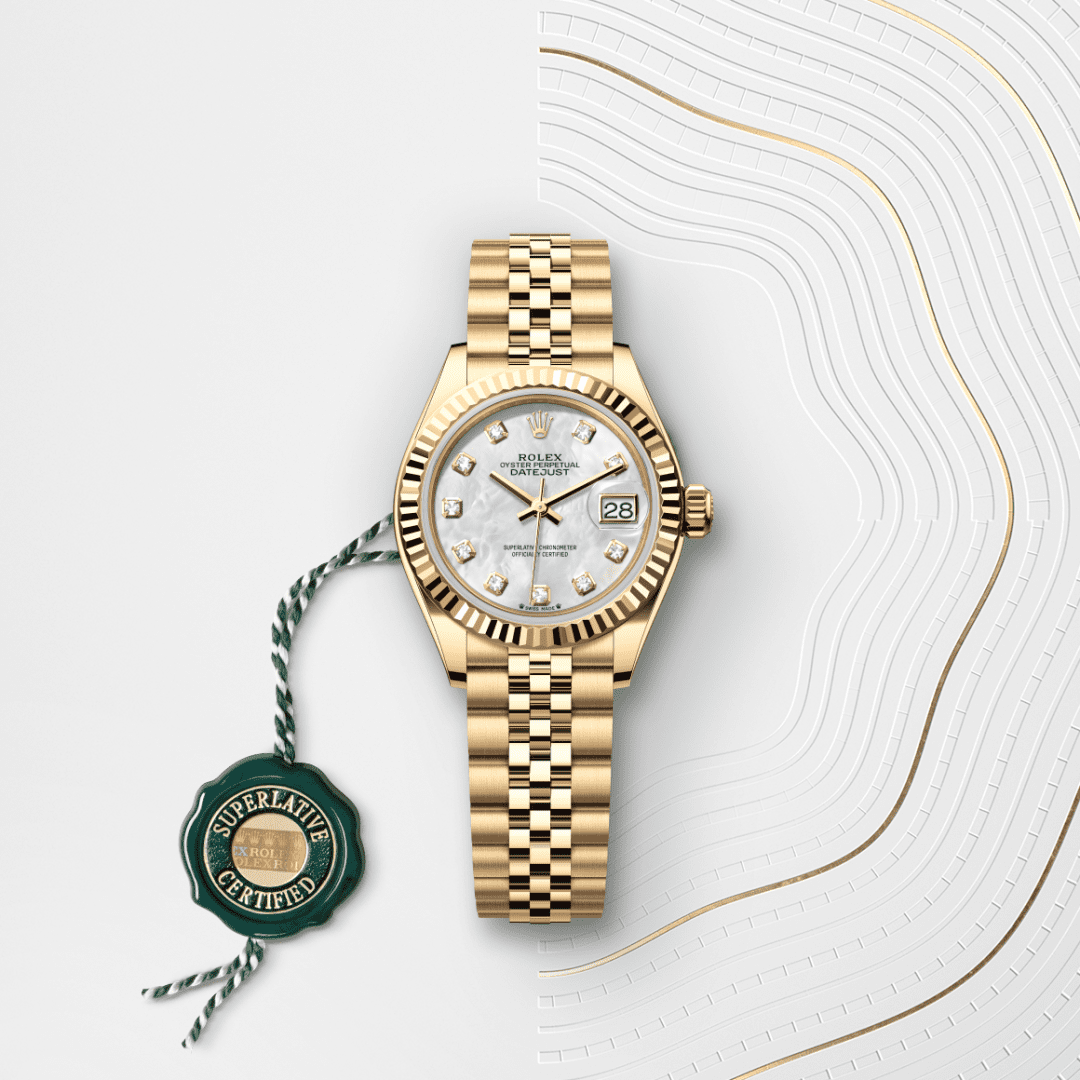 Rolex Lady-Datejust Oyster, 28 mm, sarı altın M279178-0026