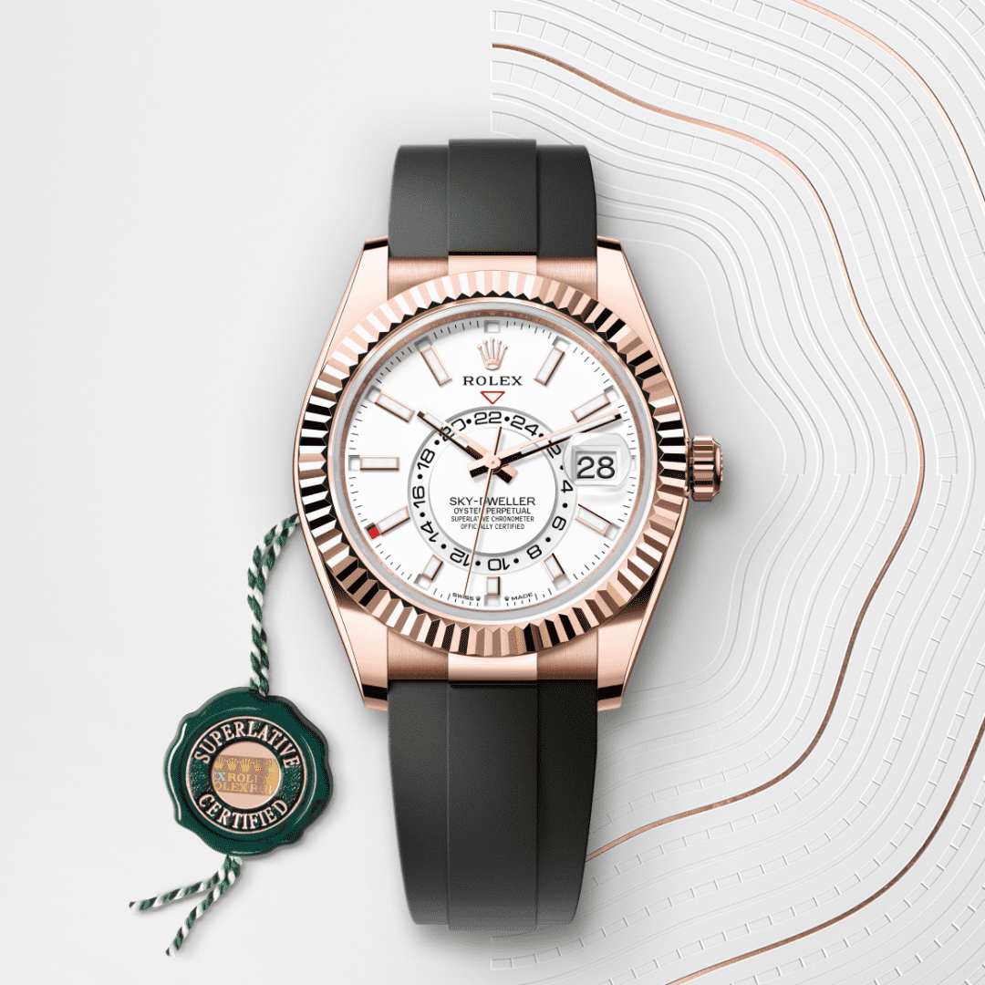 Rolex Sky-Dweller Oyster, 42 mm, Everose altın M336235-0003