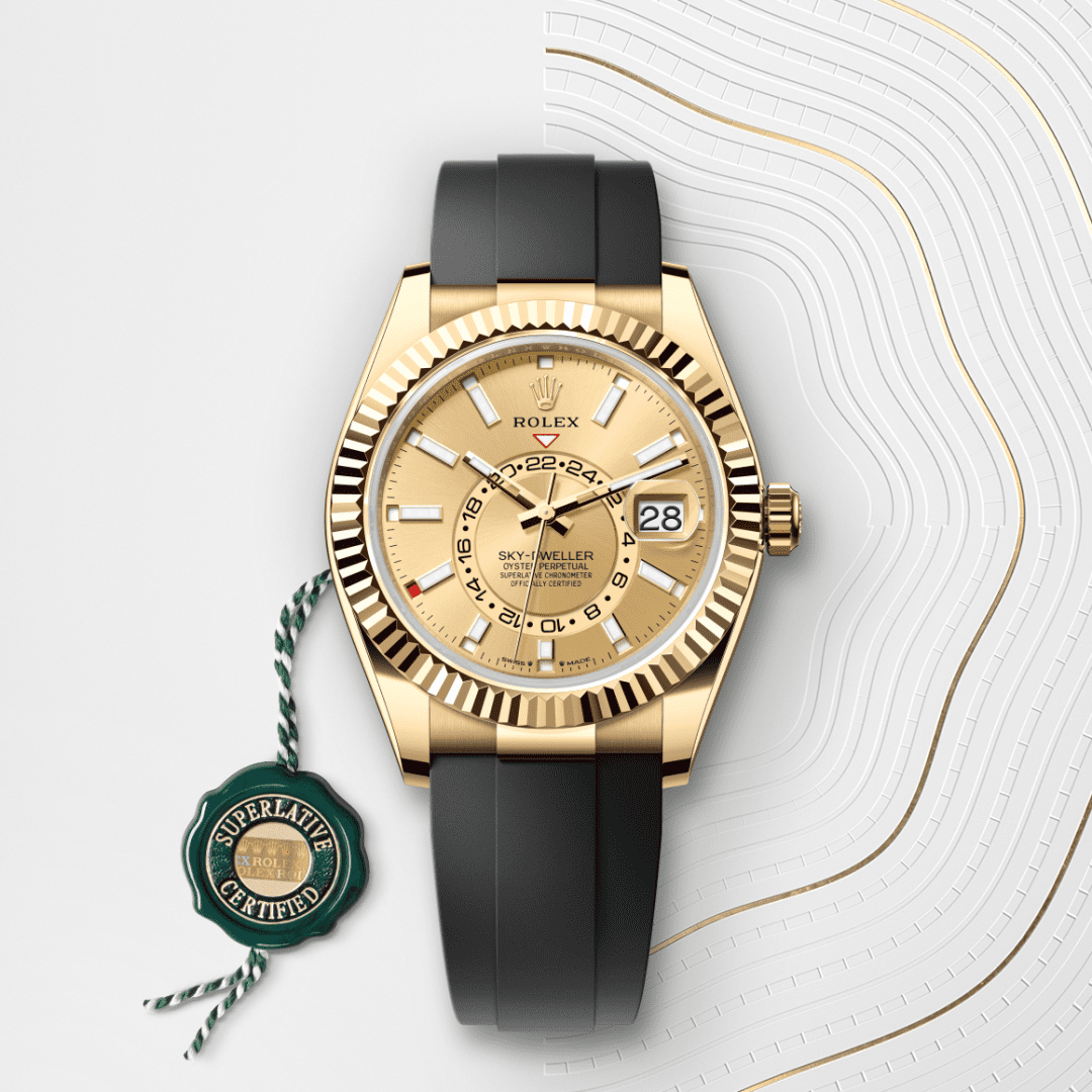 Rolex Sky-Dweller Oyster, 42 mm, sarı altın M336238-0001
