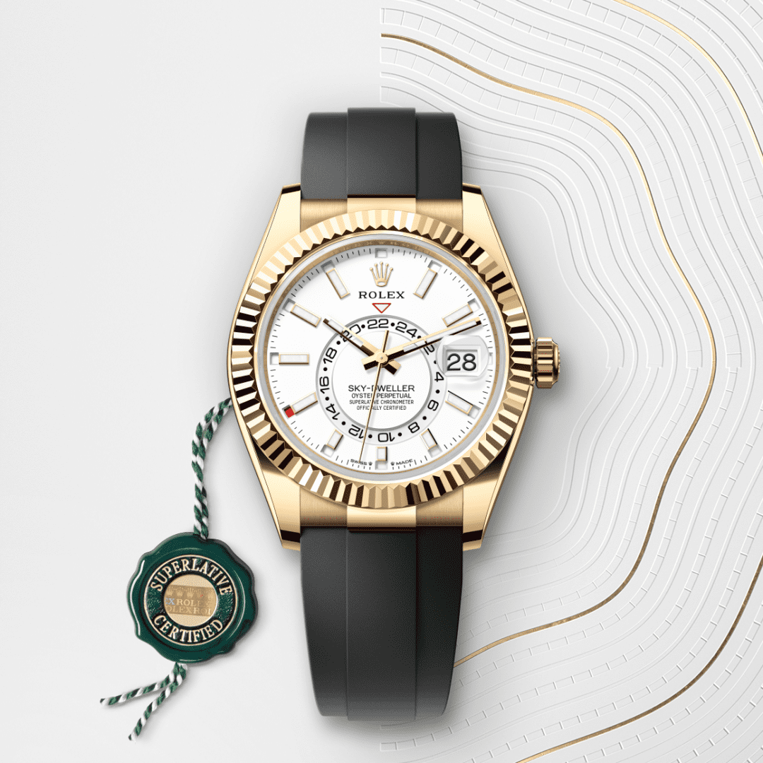 Rolex Sky-Dweller Oyster, 42 mm, sarı altın M336238-0003