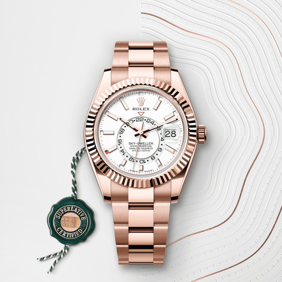 Rolex Sky-Dweller Oyster, 42 mm, Everose altın M336935-0003