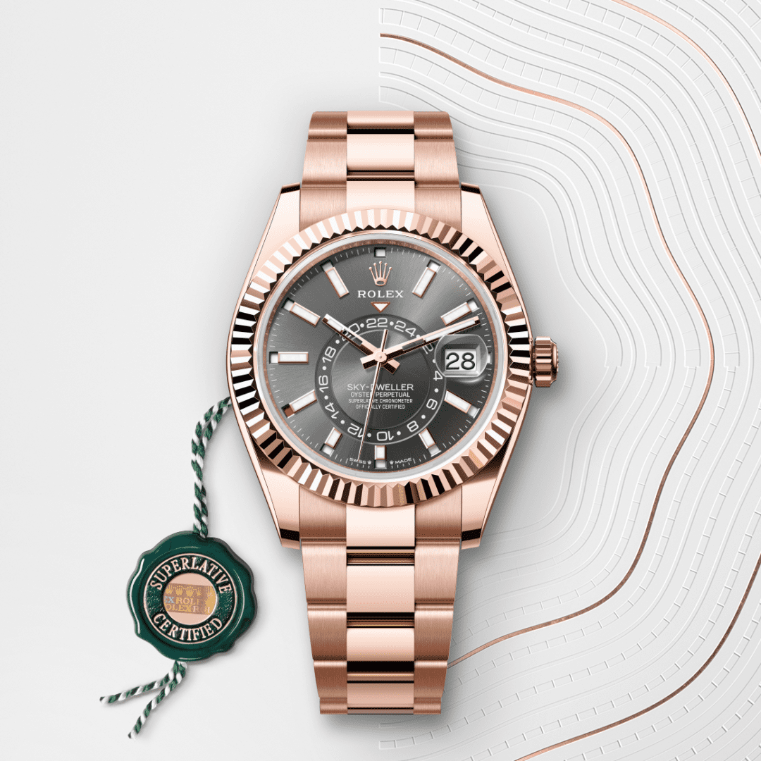 Rolex Sky-Dweller Oyster, 42 mm, Everose altın M336935-0004