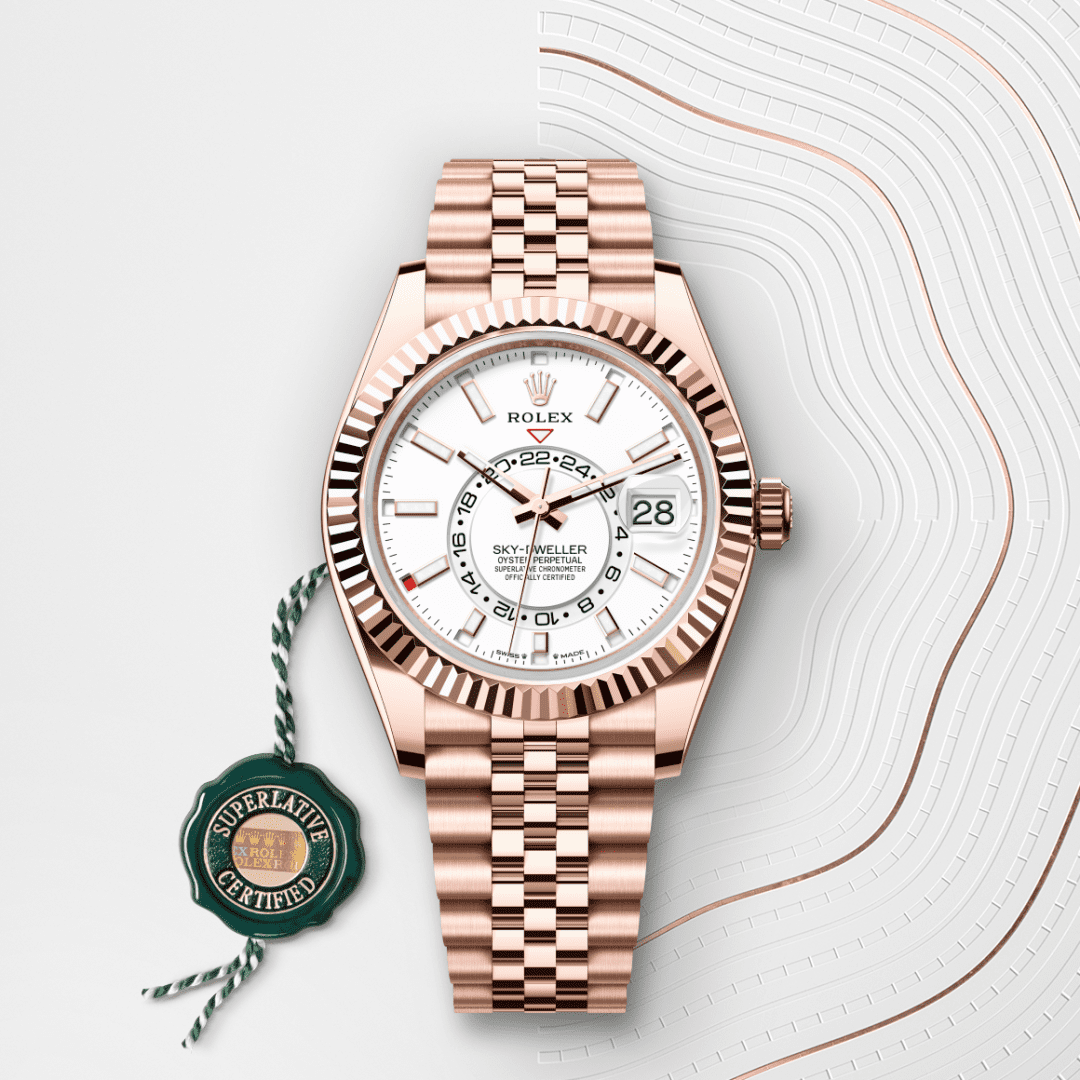Rolex Sky-Dweller Oyster, 42 mm, Everose altın M336935-0007