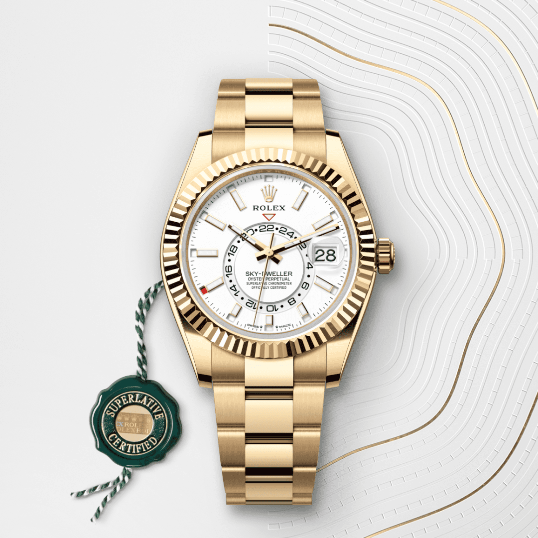 Rolex Sky-Dweller Oyster, 42 mm, sarı altın M336938-0003