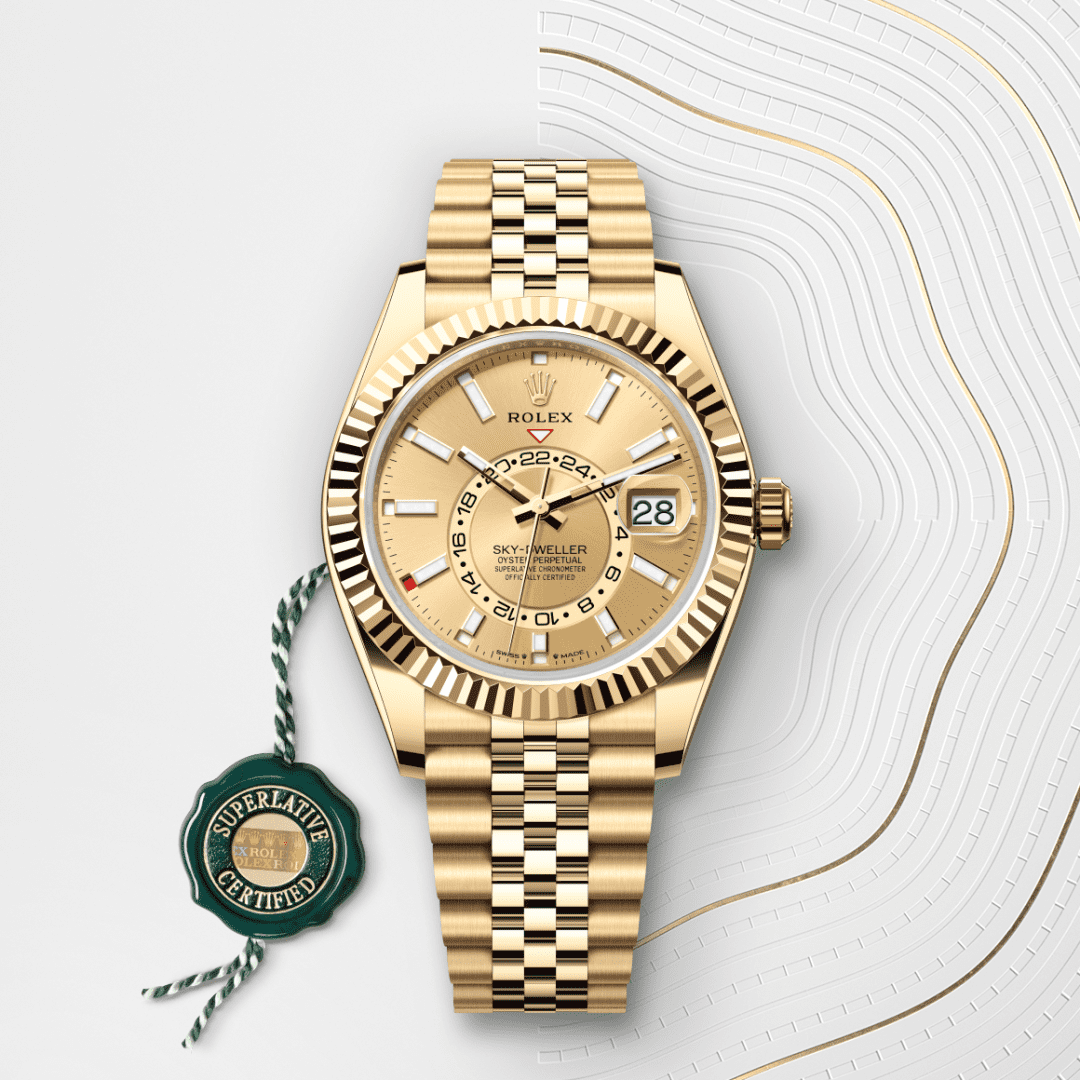 Rolex Sky-Dweller Oyster, 42 mm, sarı altın M336938-0004