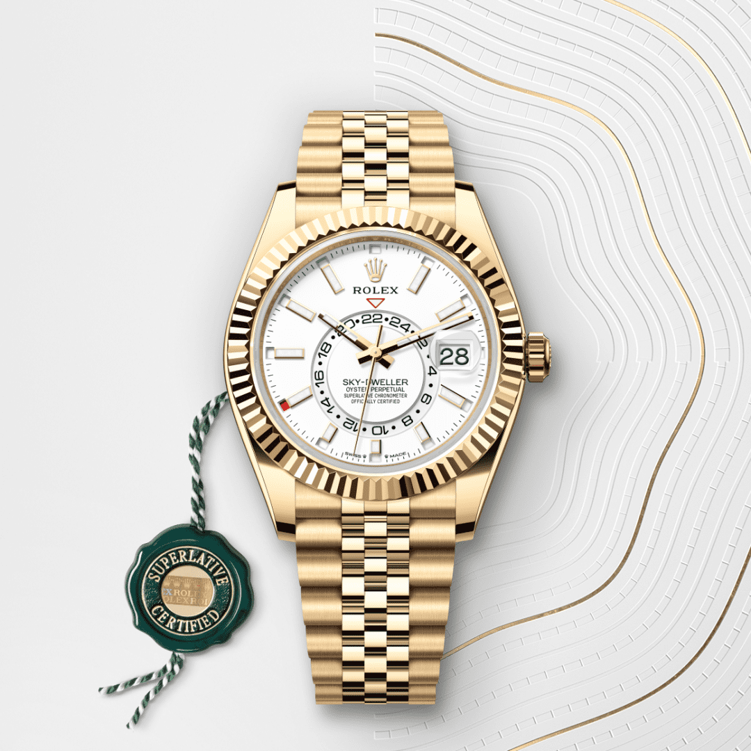 Rolex Sky-Dweller Oyster, 42 mm, sarı altın M336938-0006
