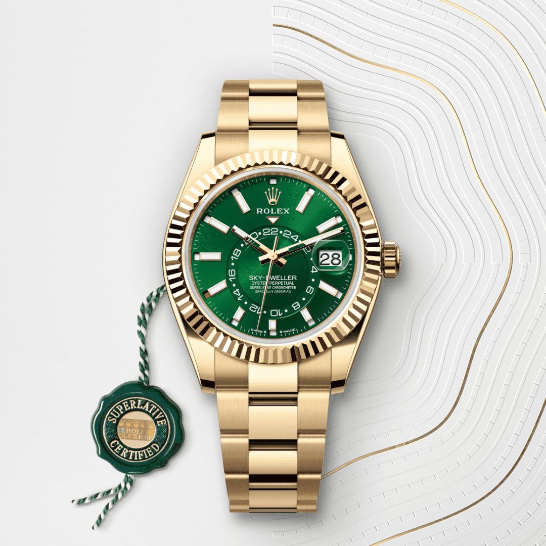 Rolex Sky-Dweller Oyster, 42 mm, sarı altın M336938-0007