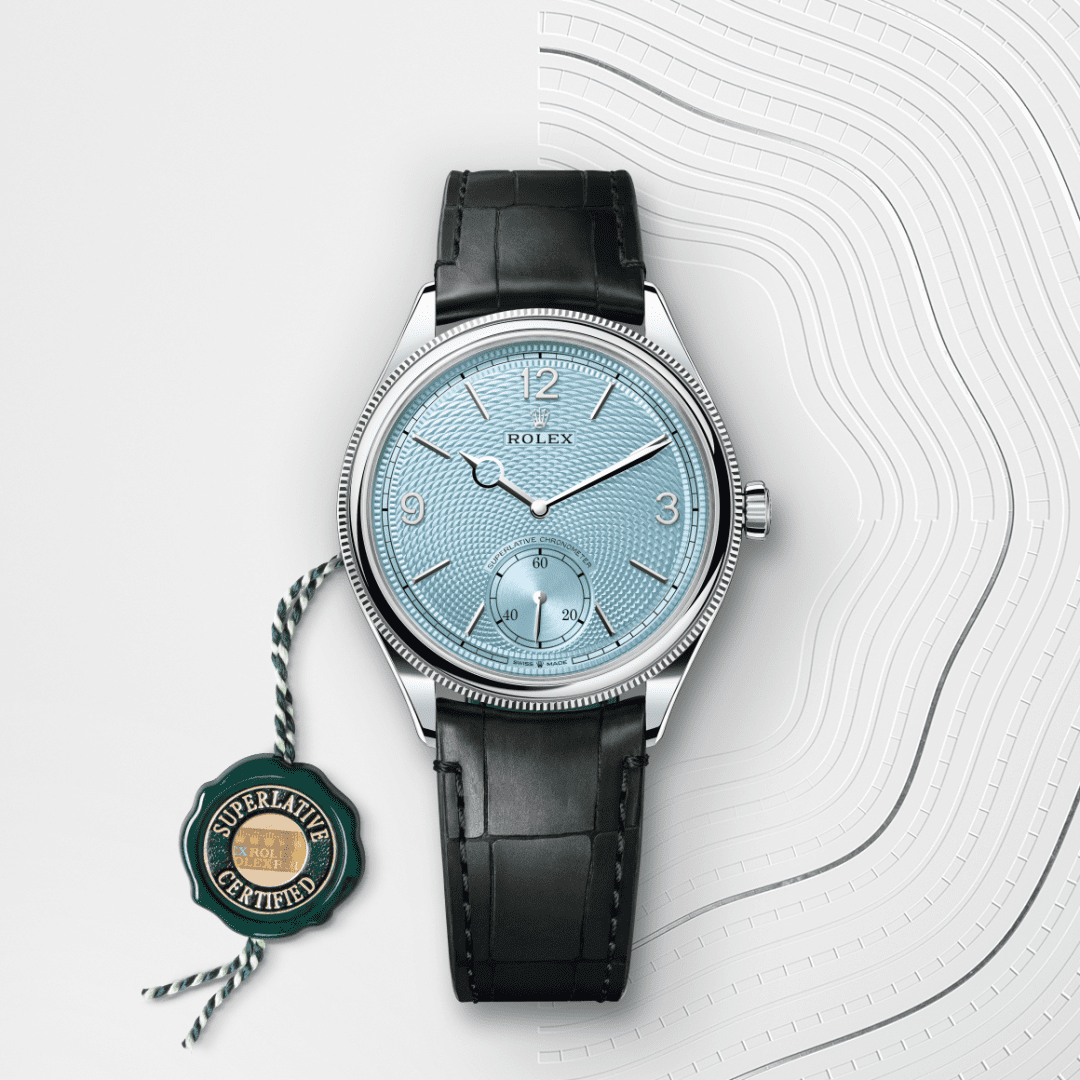 Rolex 1908 39 mm, platin, cilalı yüzey M52506-0003