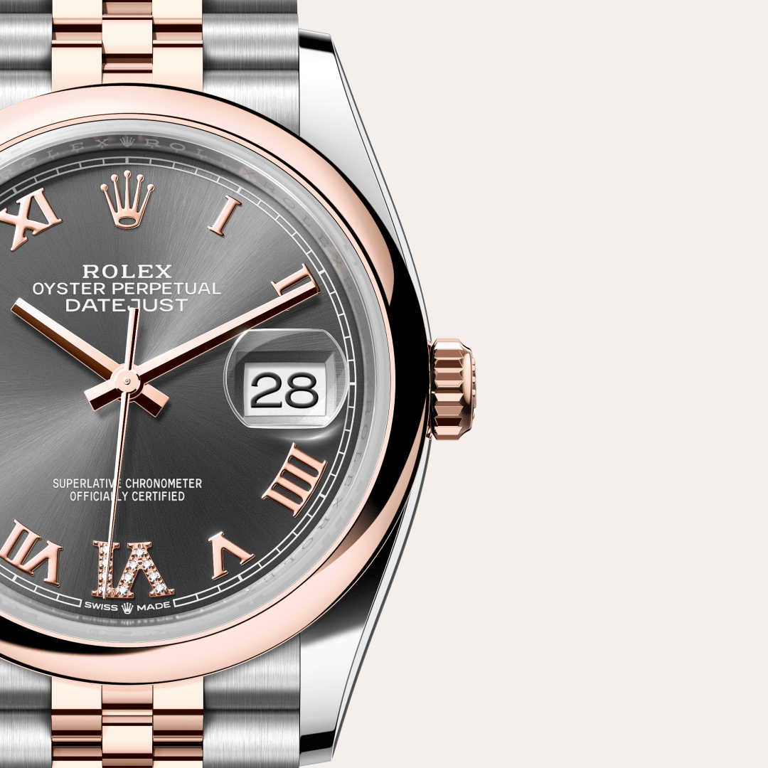 Rolex Datejust 36 Oyster, 36 mm, Oystersteel and Everose gold M126201-0023