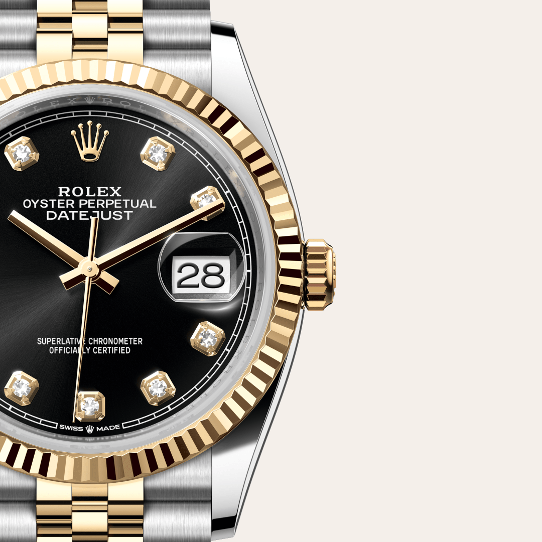 Rolex Datejust 36 Oyster, 36 mm, Oystersteel çelik ve sarı altın M126233-0021