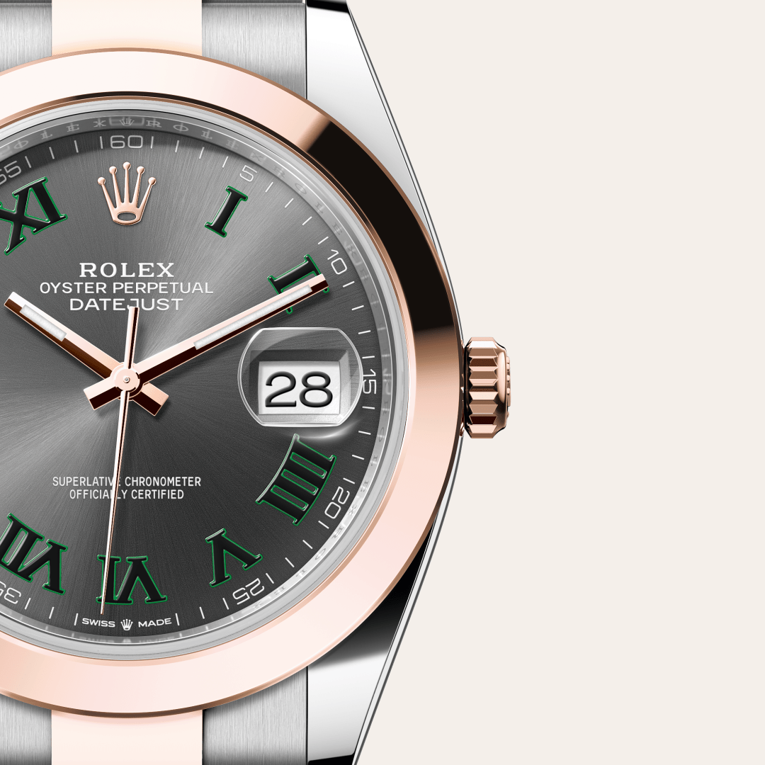 Rolex Datejust 41 Oyster, 41 mm, Oystersteel çelik ve Everose altın M126301-0015