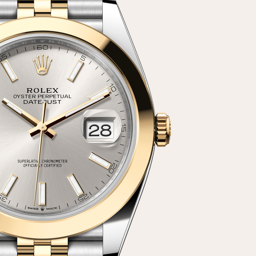 Rolex Datejust 41 Oyster, 41 mm, Oystersteel çelik ve sarı altın M126303-0002