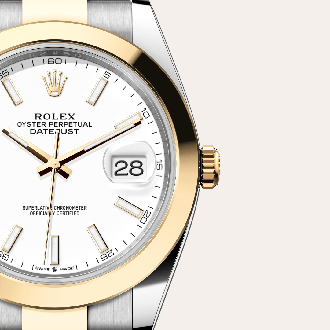 Rolex Datejust 41 Oyster, 41 mm, Oystersteel çelik ve sarı altın M126303-0015