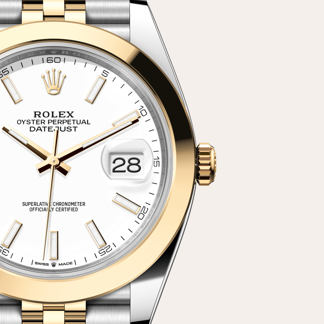 Rolex Datejust 41 Oyster, 41 mm, Oystersteel çelik ve sarı altın M126303-0016