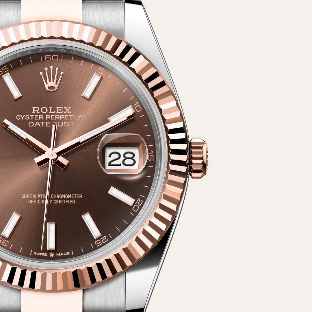 Rolex Datejust 41 Oyster, 41 mm, Oystersteel çelik ve Everose altın M126331-0001