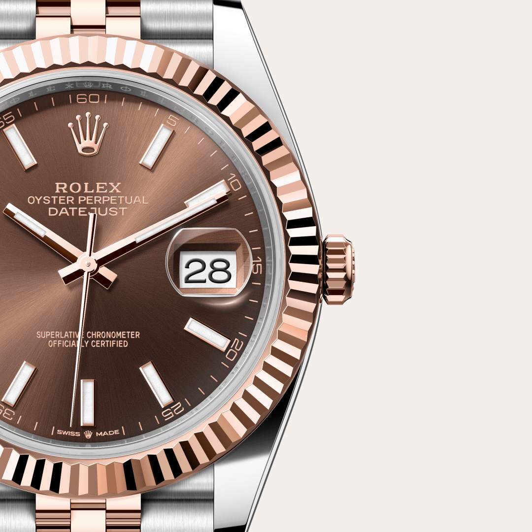 Rolex Datejust 41 Oyster, 41 mm, Oystersteel çelik ve Everose altın M126331-0002