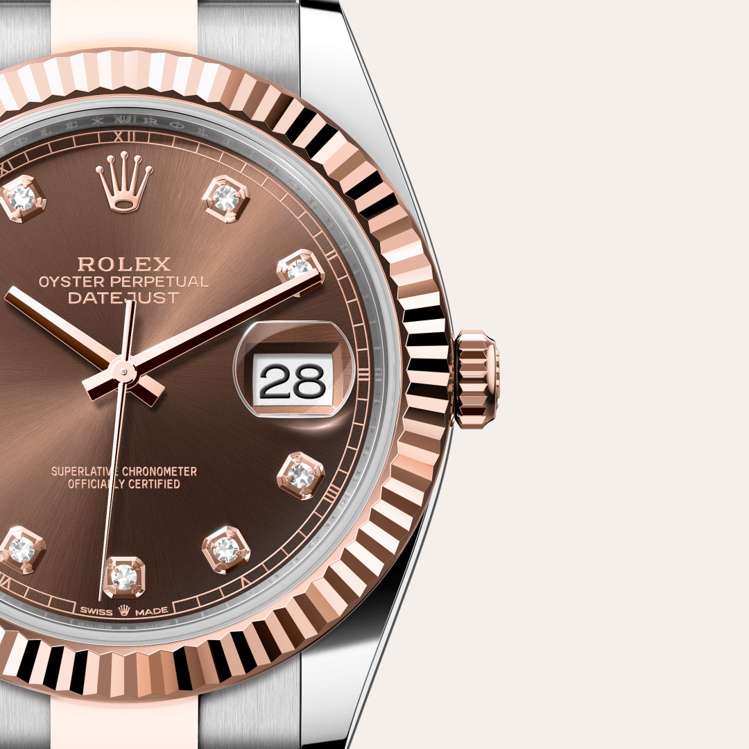 Rolex Datejust 41 Oyster, 41 mm, Oystersteel çelik ve Everose altın M126331-0003