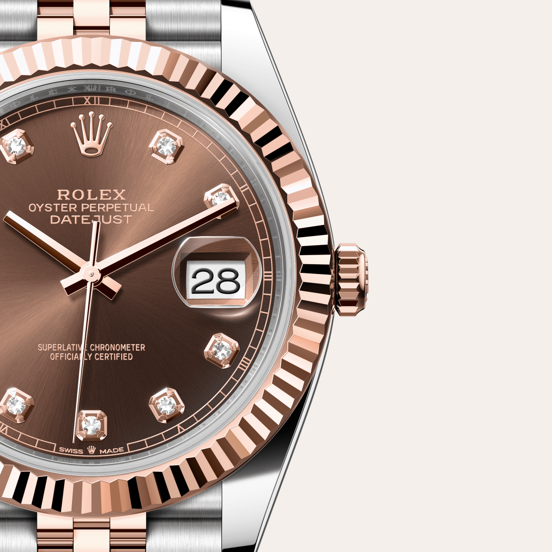 Rolex Datejust 41 Oyster, 41 mm, Oystersteel çelik ve Everose altın M126331-0004