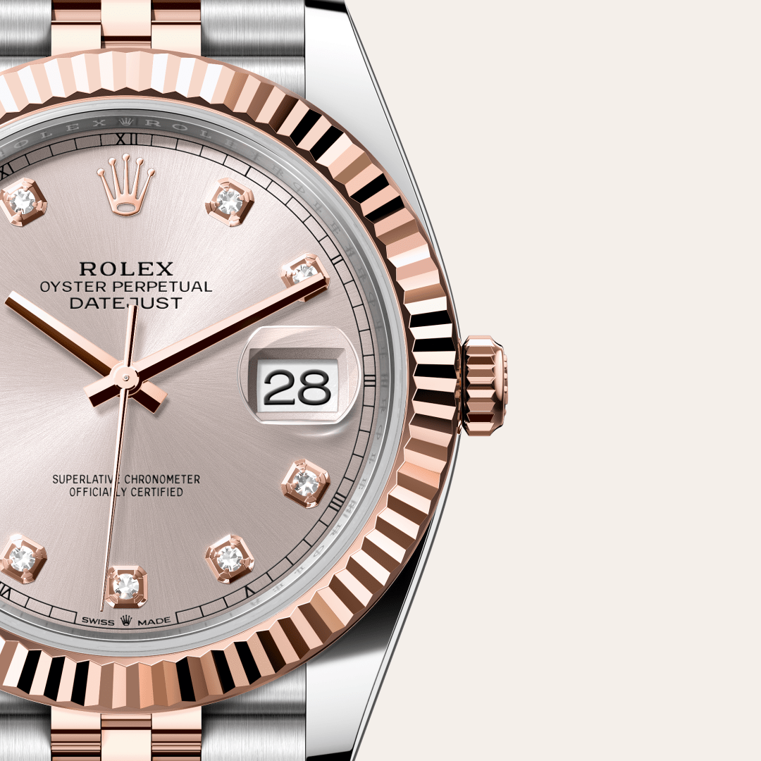 Rolex Datejust 41 Oyster, 41 mm, Oystersteel çelik ve Everose altın M126331-0008