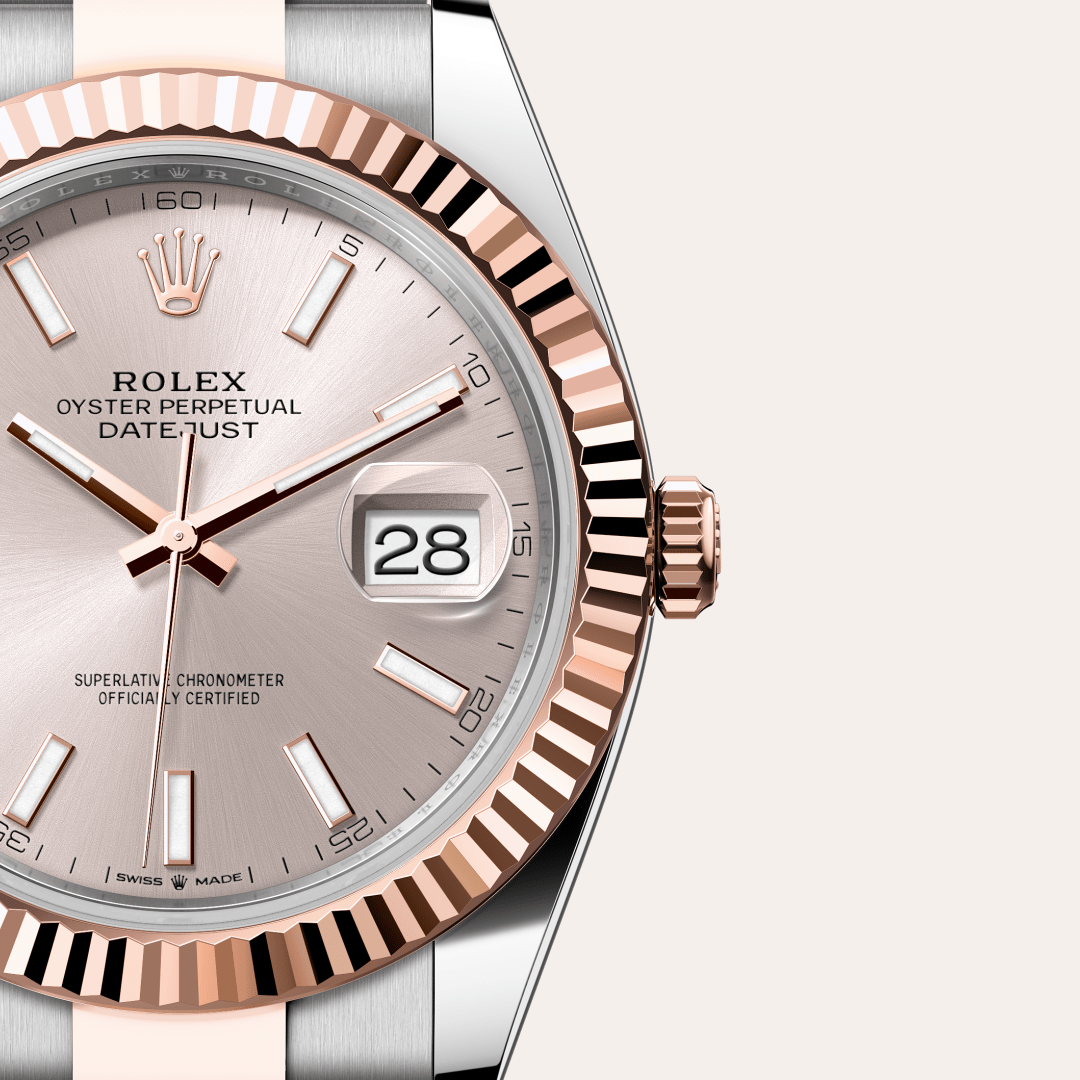 Rolex Datejust 41 Oyster, 41 mm, Oystersteel çelik ve Everose altın M126331-0009