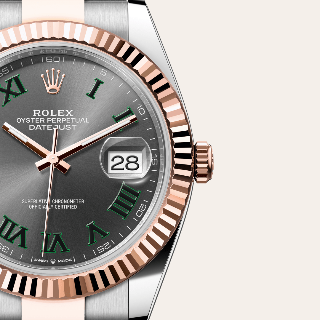 Rolex Datejust 41 Oyster, 41 mm, Oystersteel çelik ve Everose altın M126331-0015