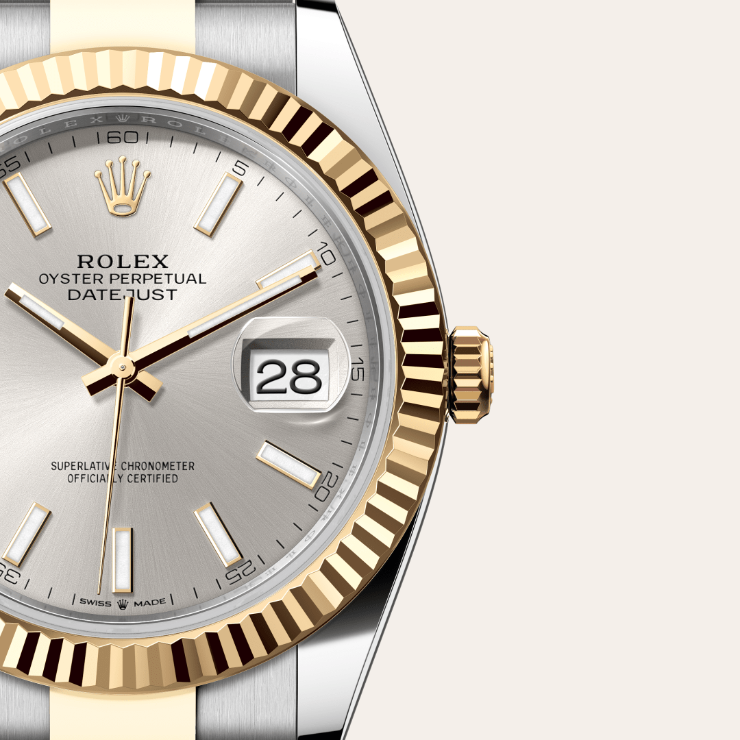 Rolex Datejust 41 Oyster, 41 mm, Oystersteel çelik ve sarı altın M126333-0001