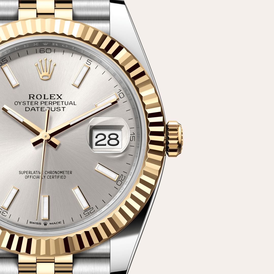 Rolex Datejust 41 Oyster, 41 mm, Oystersteel çelik ve sarı altın M126333-0002