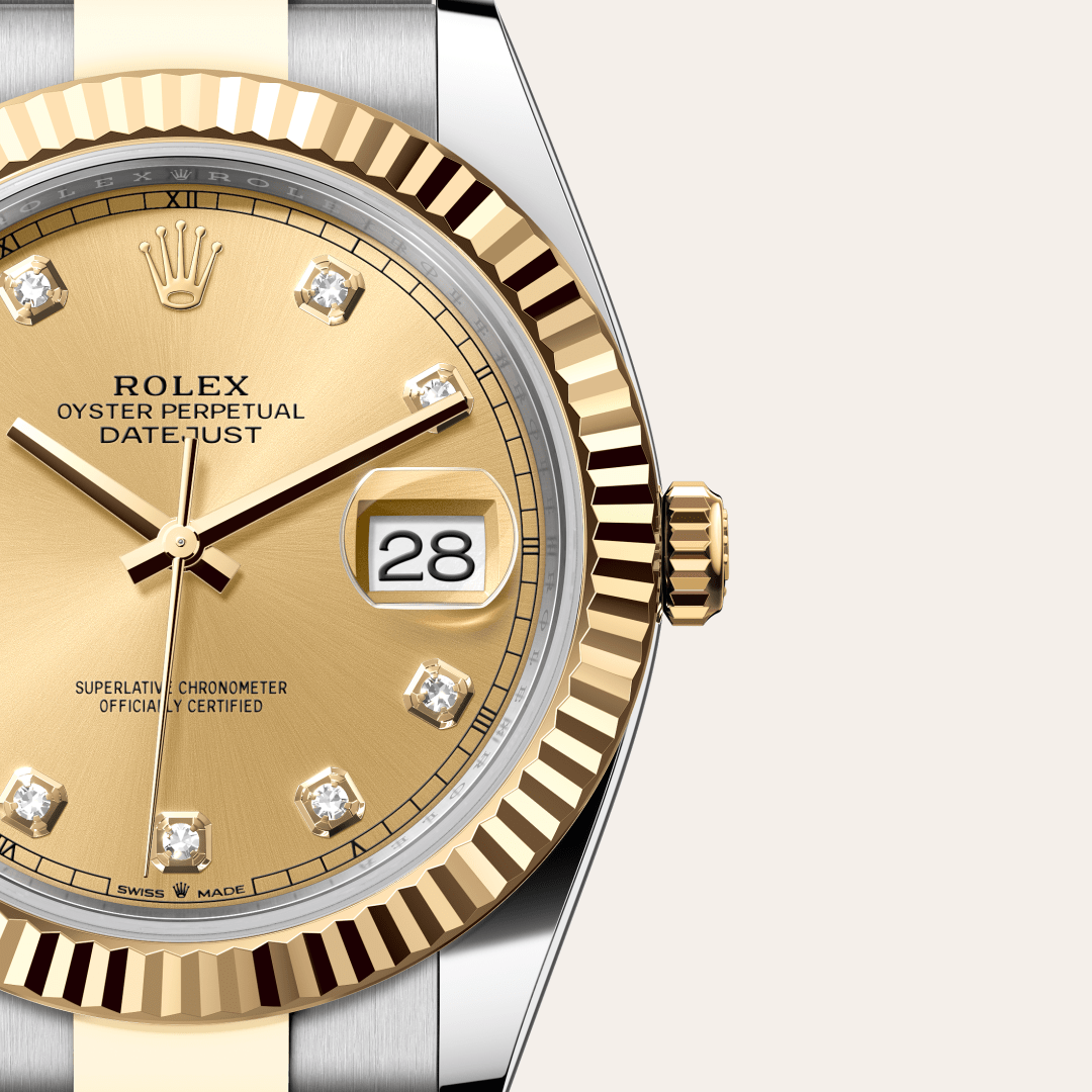 Rolex Datejust 41 Oyster, 41 mm, Oystersteel çelik ve sarı altın M126333-0011