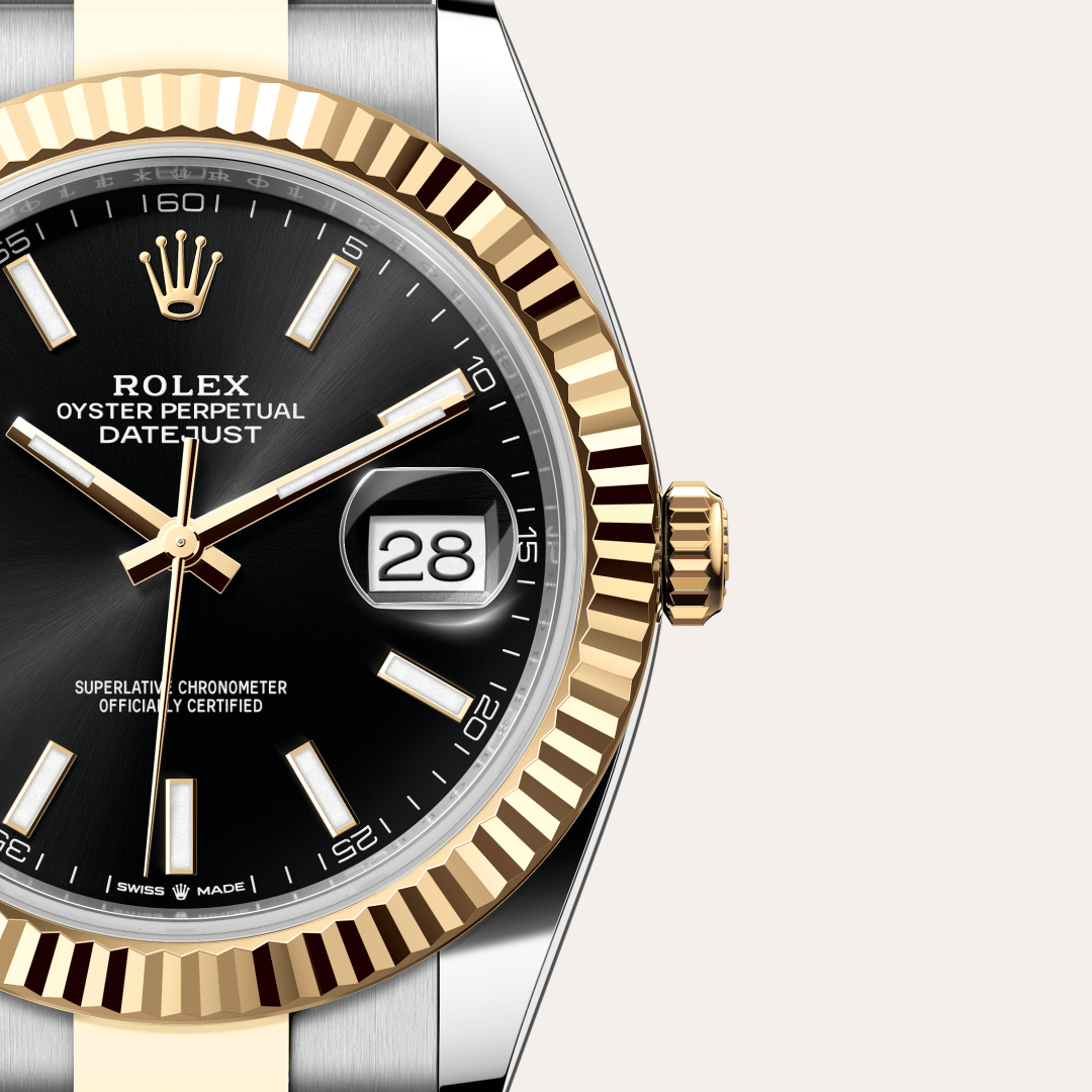 Rolex Datejust 41 Oyster, 41 mm, Oystersteel çelik ve sarı altın M126333-0013