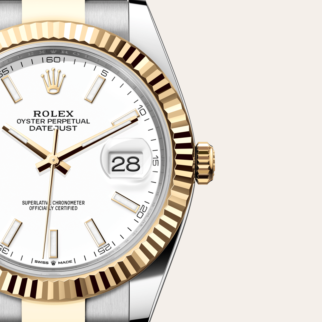 Rolex Datejust 41 Oyster, 41 mm, Oystersteel çelik ve sarı altın M126333-0015