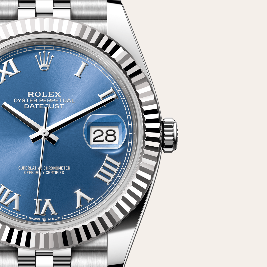 Rolex Datejust 41 Oyster, 41 mm, Oystersteel çelik ve beyaz altın M126334-0026