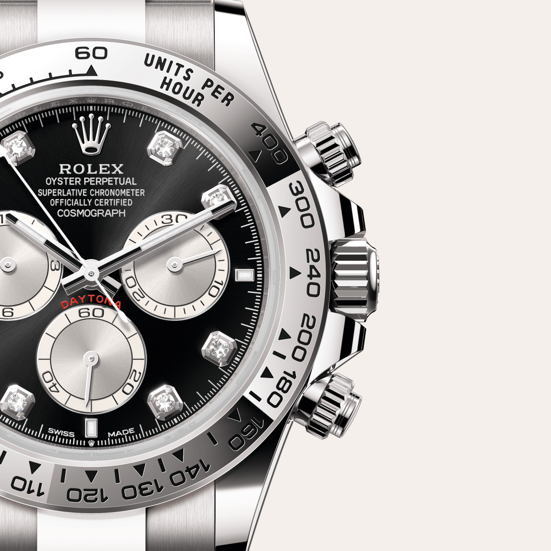 Rolex Cosmograph Daytona Oyster, 40 mm, beyaz altın M126509-0002