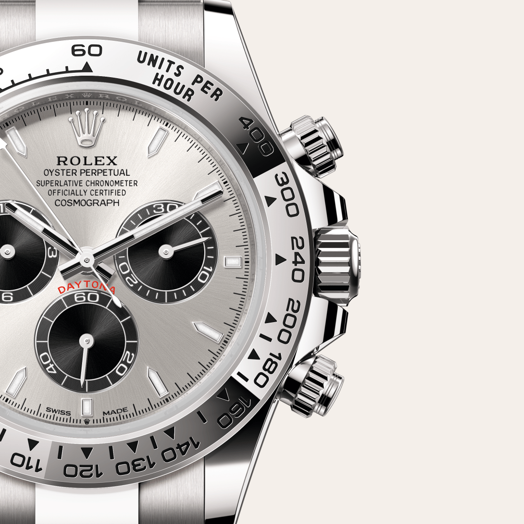 Rolex Cosmograph Daytona Oyster, 40 mm, beyaz altın M126509-0003