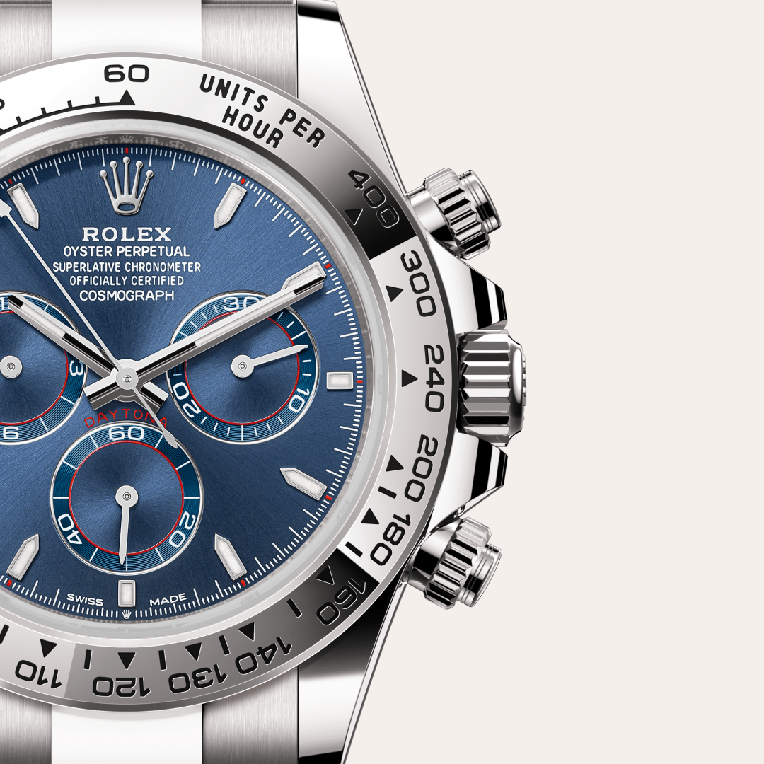 Rolex Cosmograph Daytona Oyster, 40 mm, beyaz altın M126509-0005