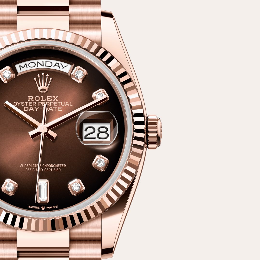 Rolex Day-Date 36 Oyster, 36 mm, Everose altın M128235-0037