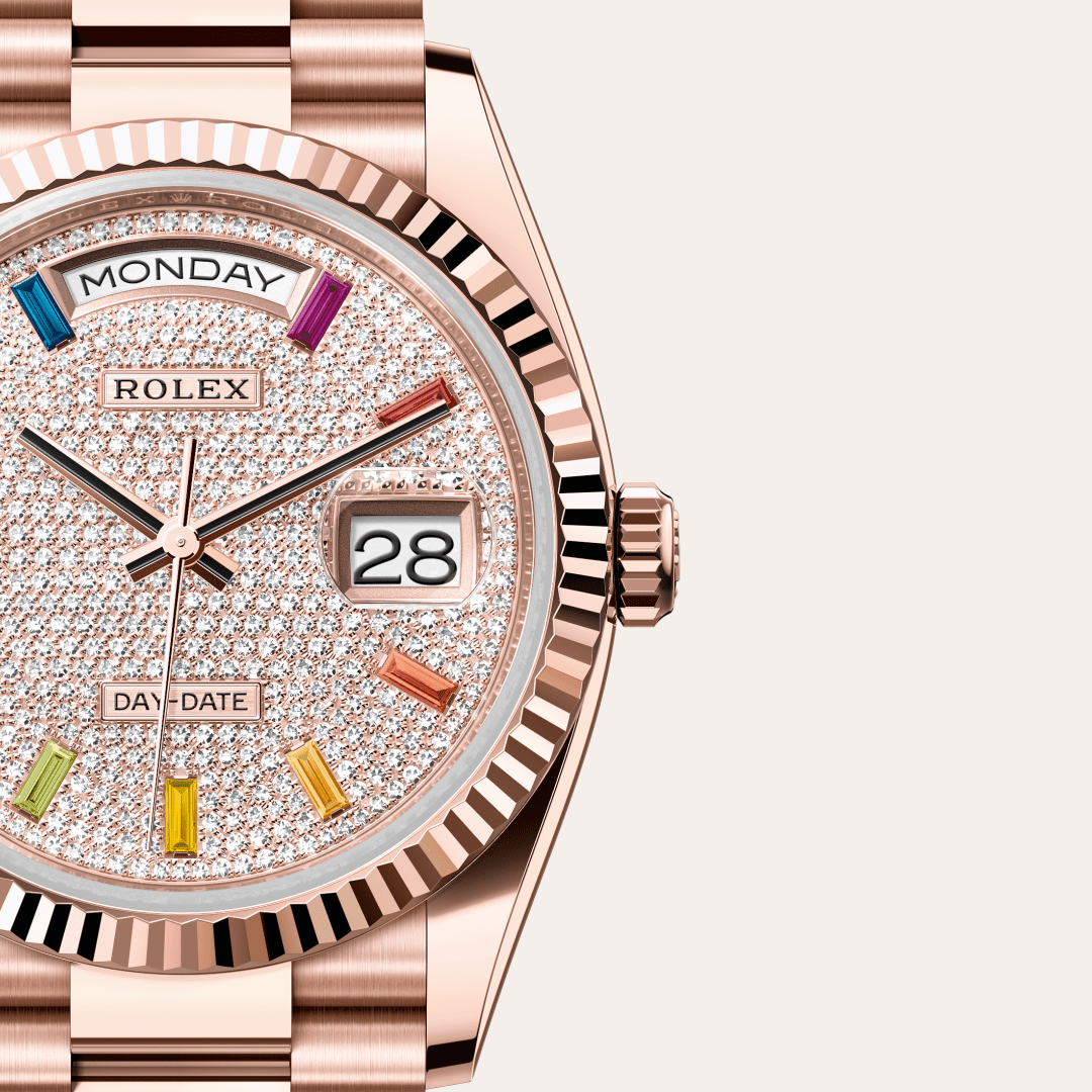 Rolex Day-Date 36 Oyster, 36 mm, Everose altın M128235-0039