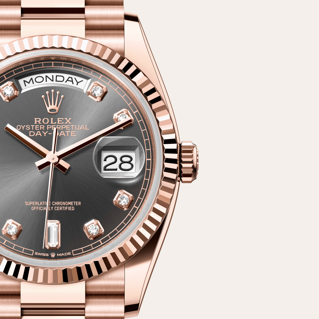 Rolex Day-Date 36 Oyster, 36 mm, Everose altın M128235-0050