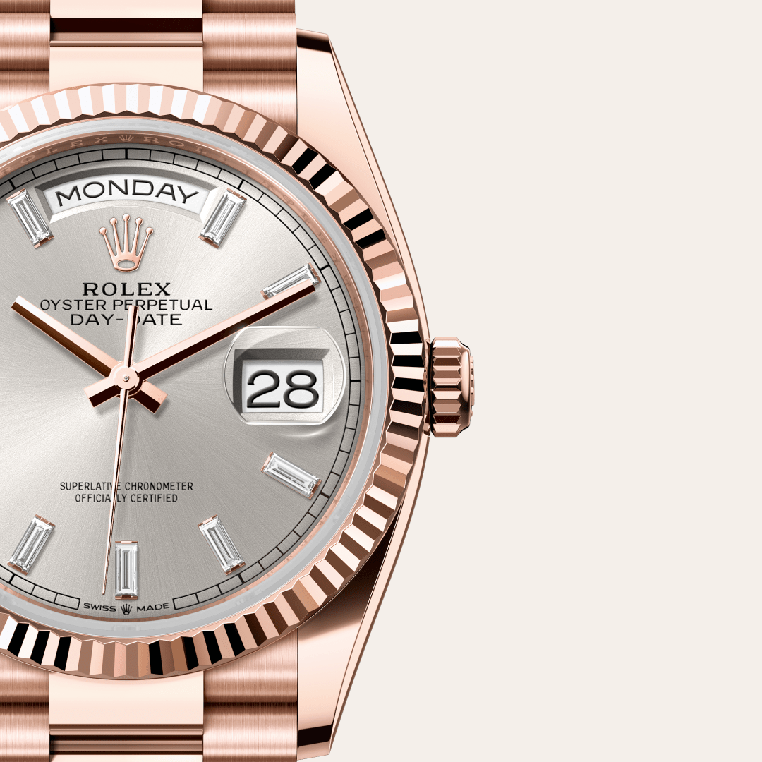 Rolex Day-Date 36 Oyster, 36 mm, Everose altın M128235-0087