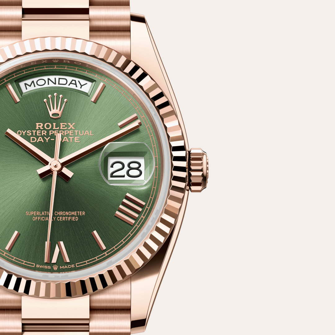 Rolex Day-Date 36 Oyster, 36 mm, Everose altın M128235-0089