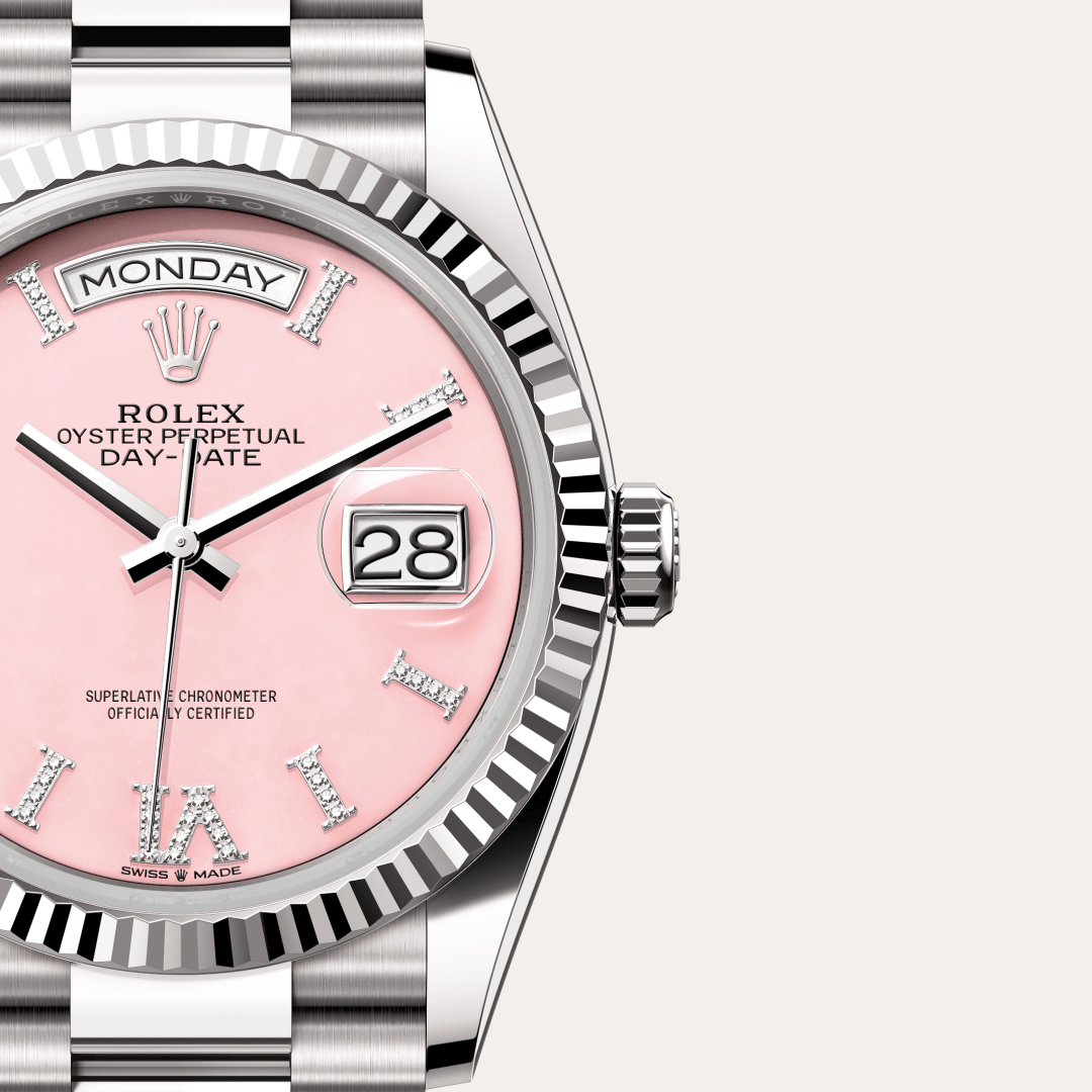 Rolex Day-Date 36 Oyster, 36 mm, beyaz altın M128239-0021