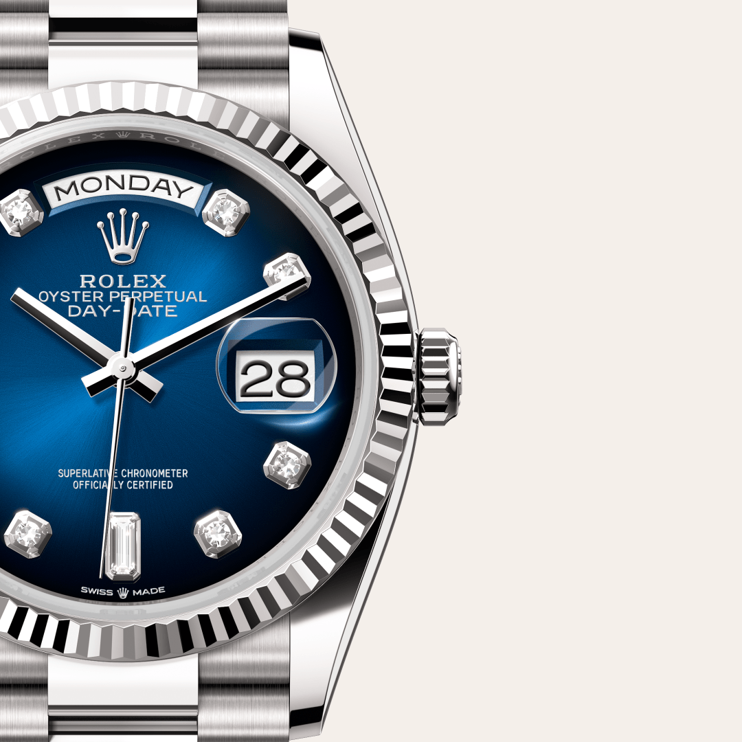 Rolex Day-Date 36 Oyster, 36 mm, beyaz altın M128239-0023