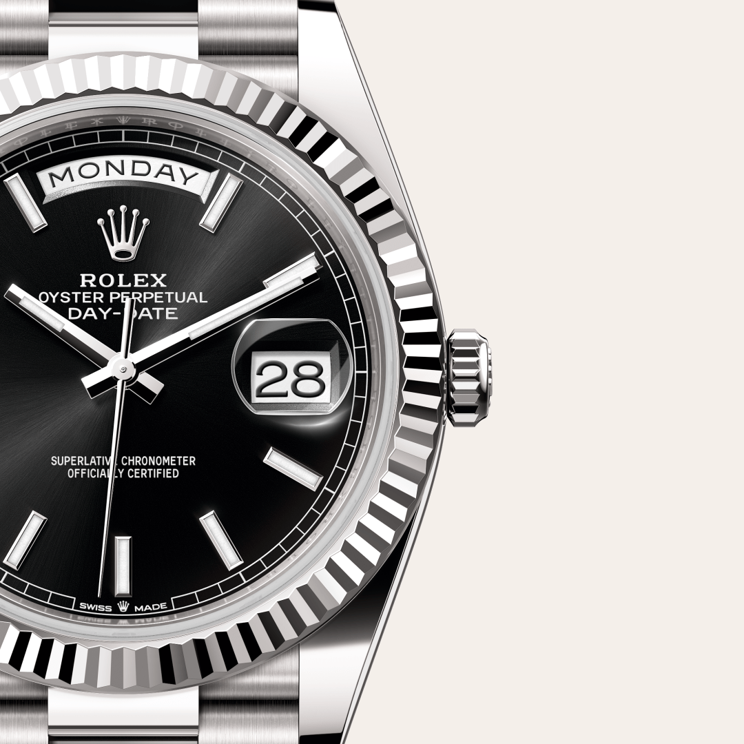 Rolex Day-Date 40 Oyster, 40 mm, beyaz altın M228239-0004